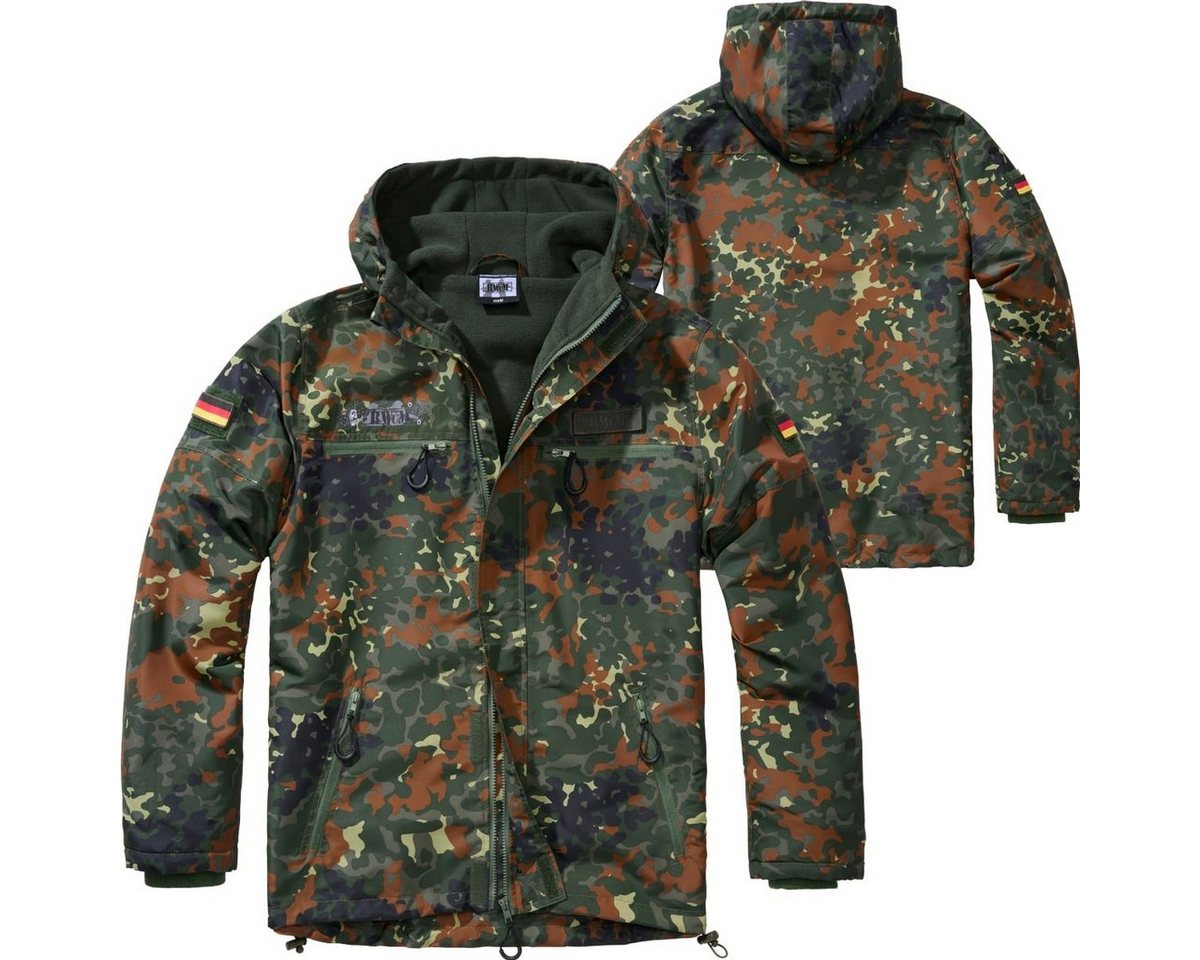 BWuM Windbreaker BWuM Tactical Windbreaker Zipper Fleece + Patch & Flaggen von BWuM