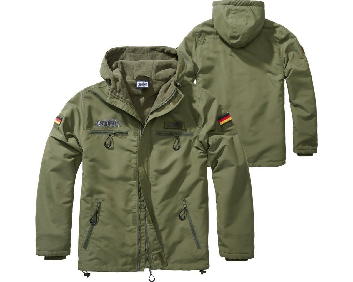 BWuM Windbreaker BWuM Tactical Windbreaker Zipper Fleece + Patch & Flaggen von BWuM