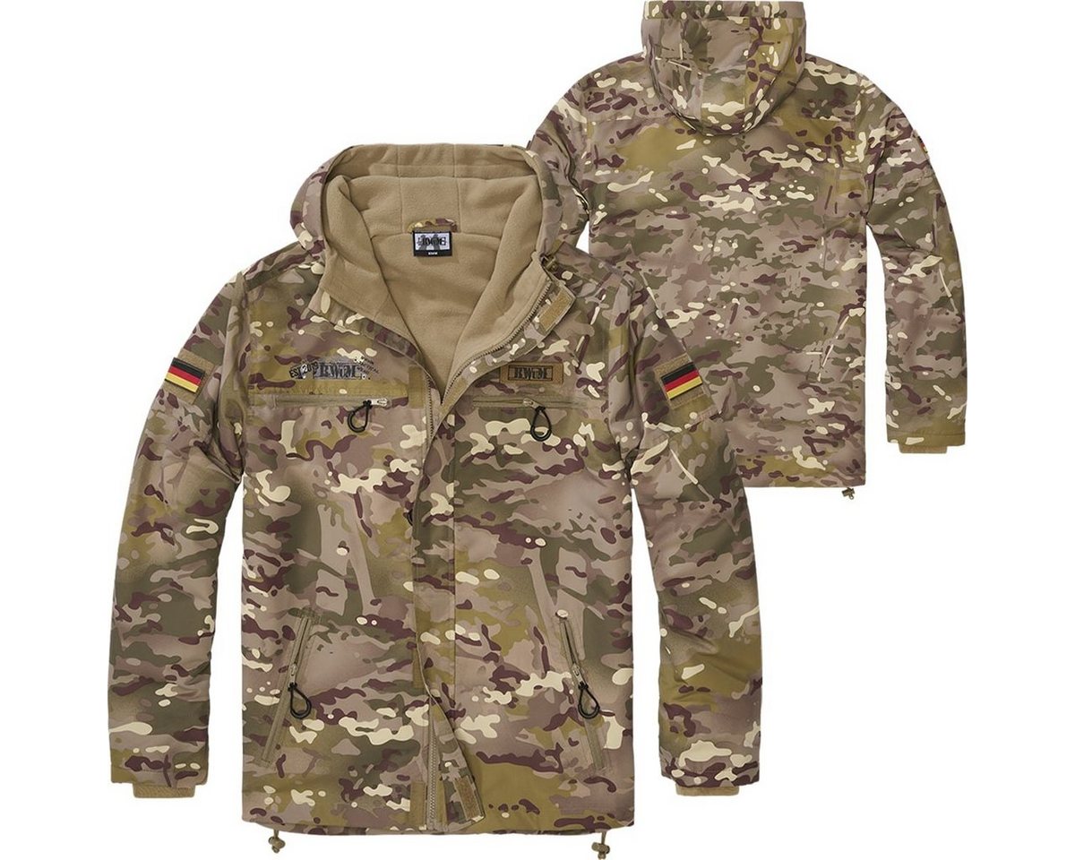 BWuM Windbreaker BWuM Tactical Windbreaker Zipper Fleece + Patch & Flaggen von BWuM