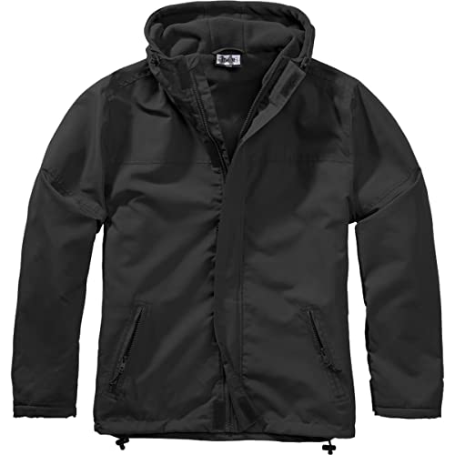 BWuM Windbreaker mit Zipper, Größe:6XL, Farbe:Schwarz von BWuM