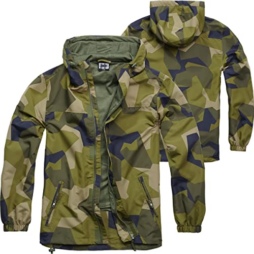 BWuM Windbreaker Sommer mit Zipper, Größe:4XL, Farbe:M90-Tarn von BWuM