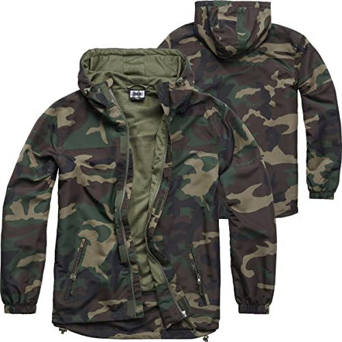 BWuM Windbreaker Sommer mit Zipper, Größe:6XL, Farbe:Woodland von BWuM