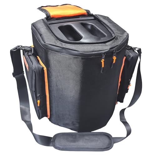 Schultertasche für EON ONE Compact All-in-1 Personal PA System, tragbarer Lautsprecher mit Taschen für Mikrofon, Sender, Tablet, Netzkabel, Ersatzakku-Zubehör (Nylontasche) von BXAXGX