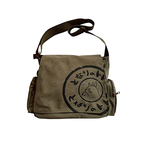 BXCNCKD Herren Koreanische Canvas Tasche Herren Umhängetasche Männer Große Kapazität Computer Casual Tasche, Militär, Grün, Einheitsgröße von BXCNCKD