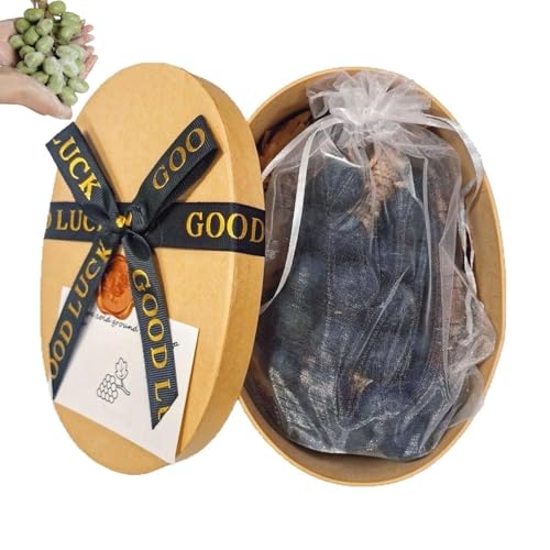 Traubenseife an einem Seil, natürliche manuelle Traubencluster-Seife für Männer und Frauen, dekoratives Geschenk für Duschen, Taufen und Zuhause, Spa, frische Luft (Schwarz, 40 Stück + Box) von BXCZEDW