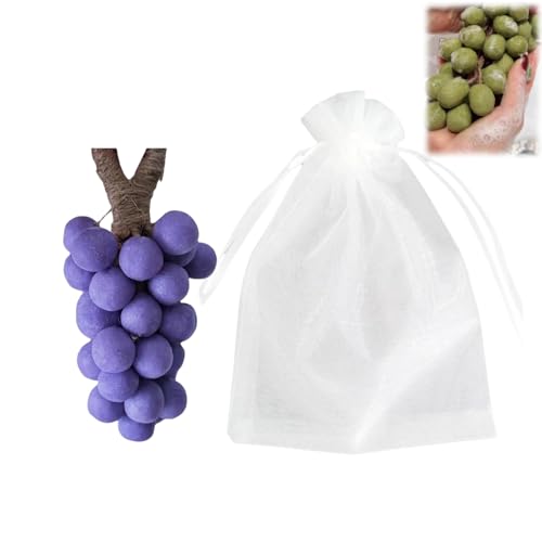 Traubenseife an einem Seil, natürliche manuelle Traubencluster-Seife für Männer und Frauen, dekoratives Geschenk für Duschen, Taufen und Zuhause, Spa, frische Luft (lila, 20 Stück) von BXCZEDW