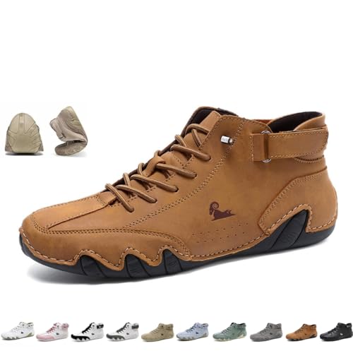 Vogany Schuhe Damen Herren Unisex Slip-on Wasserdicht und Atmungsaktiv Barfuß Nevova Orthopädische Schuhe für Outdoor Wandern, braun, 43 EU von BXCZEDW