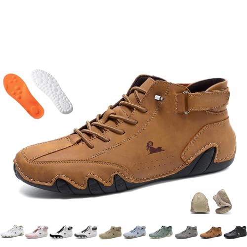 Vogany Schuhe Damen Herren Unisex Slip-on Wasserdicht und Atmungsaktiv Barfuß Nevova Orthopädische Schuhe für Outdoor Wandern, braun, 43 EU Vogany Schuhe Damen Herren Unisex Slip-on Wasserdicht und Atmungsaktiv Barfuß Nevova Orthopädische Schuhe für Outdoor Wandern, braun, 43 EU von BXCZEDW