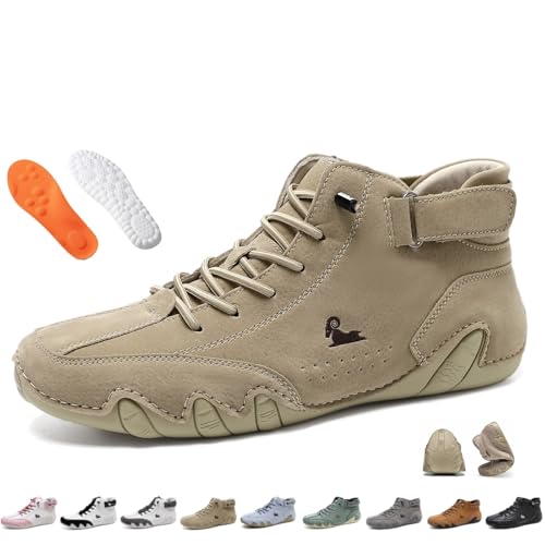 Vogany Schuhe Damen Herren Unisex Slip-on Wasserdicht und Atmungsaktiv Barfuß Nevova Orthopädische Schuhe für Outdoor Wandern, khaki, 43 EU Vogany Schuhe Damen Herren Unisex Slip-on Wasserdicht und Atmungsaktiv Barfuß Nevova Orthopädische Schuhe für Outdoor Wandern, khaki, 43 EU von BXCZEDW