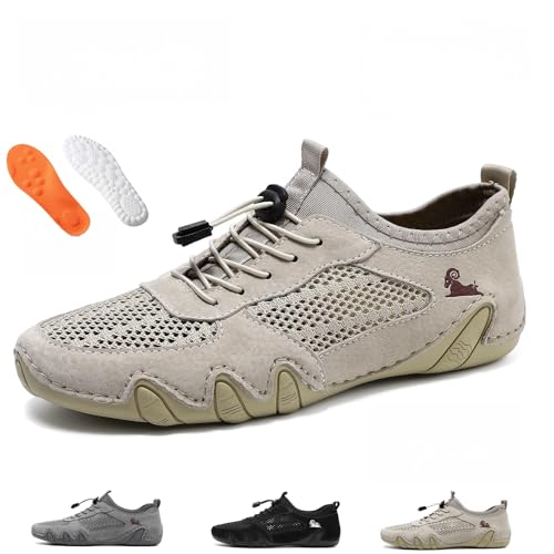 Vogany Schuhe Damen und Herren, Nevova Schuhe Orthopädische Sandalen, Unisex Slip-on Barfuß und Atmungsaktive Sommer-Sneaker, khaki, 39 EU Vogany Schuhe Damen und Herren, Nevova Schuhe Orthopädische Sandalen, Unisex Slip-on Barfuß und Atmungsaktive Sommer-Sneaker, khaki, 39 EU von BXCZEDW