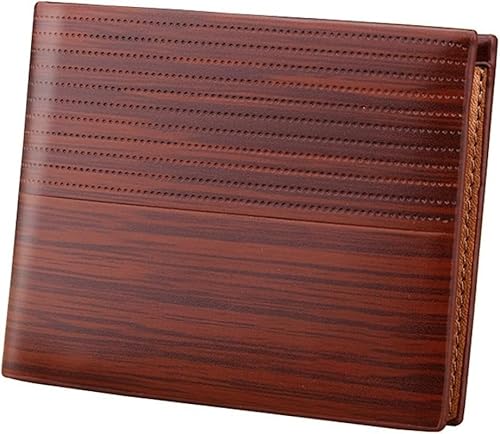 BXGGXBYSW Kartenetuis Vintage Herren Ledergeldbörse kurze schlanke Herrengeldbörsen Geld Kreditkartenhalter Herrengeldbörse Geldtasche (Farbe: B), B von BXGGXBYSW