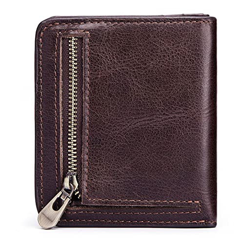 BXGGXBYSW Ledergeldbörse – Kreditkartenetui mit 6 Kreditkartenfächern – RFID-blockierende Ledergeldbörse für Männer und Frauen, tragbarer Geldscheinclip (Farbe: C), a von BXGGXBYSW
