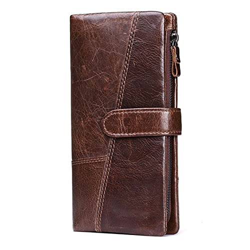 BXGGXBYSW Ledergeldbörse – große Kapazität, Banknoten-Clip, Reichtum-Tasche, Kreditkartenetui mit 19 Kartenfächern (Farbe: B), a von BXGGXBYSW