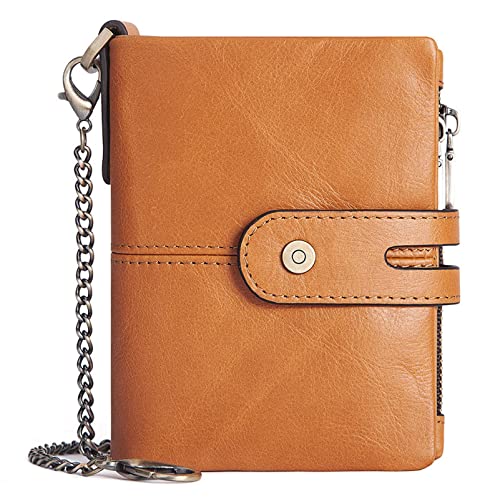 BXGGXBYSW Ledergeldbörsen, Münzfach/Kreditkartenetui mit 14 Kreditkartenfächern, zarter Geldscheinclip, Reichtum Tasche (Farbe: B), B von BXGGXBYSW