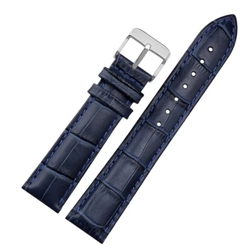 BXSUKEYOU 12 14 16 18 19 20 21 22 23 mm blau Farbe echtes Leder -Uhrenband -Gurt und Frauen Uhrband für Citizen Rossini Uhrenband von BXSUKEYOU