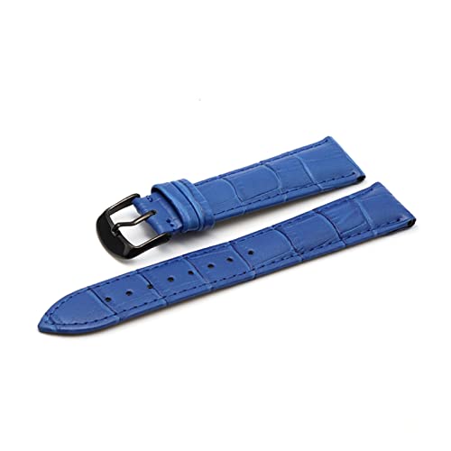 BXSUKEYOU 12 14 16 18 19 20 21 22 24 -mm Leder Band Luxus Uhrenbandgürtelhandschuhe Ladies Band Red Black White Watch Armband (Farbe: Pink RG, Größe: 22 mm) von BXSUKEYOU