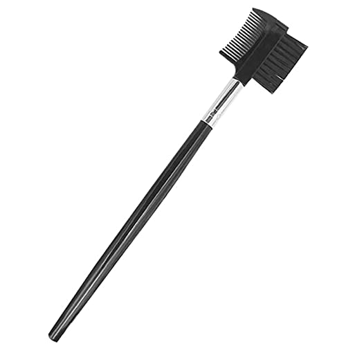 1 Stück 2 in 1 Augenbrauenkamm, Eye Lash Pinsel, Eye Lash Kamm, Eye Brow Brush, Augenbrauenpinsel mit Kamm Doppelseiten, für Wimpern und Augenbrauen Augenbrauenpinsel Frauen Make-up Werkzeug (Schwarz) von BXVXWKJXKR
