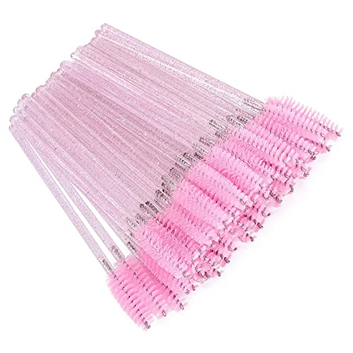 100 x Wimperntusche-Stäbe, Augenbrauenpinsel, Make-up-Pinsel, rosa von BXVXWKJXKR