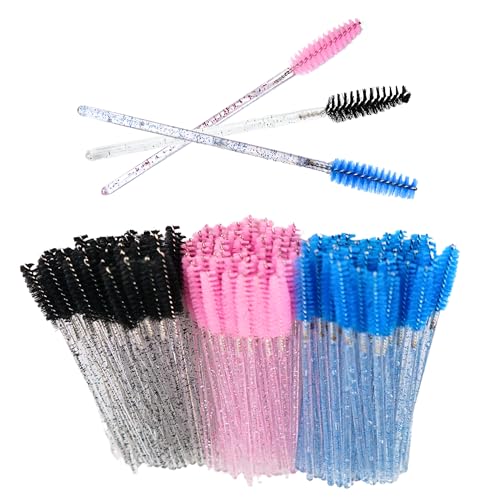 150 Stück Augenbrauen, Premium-Wimpern, Mascara-Stäbe, Wimpern, Augenbrauen, Kosmetik-Make-Up-Werkzeuge (Kristallrosa), perfekt für die Pflege unterwegs von BXVXWKJXKR