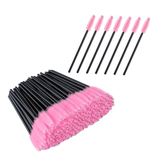 150 Stück Augenbrauen, Premium-Wimpern, Mascara-Stäbe, Wimpern, Augenbrauen, Kosmetik-Make-Up-Werkzeuge (Kristallrosa), perfekt für die Pflege unterwegs von BXVXWKJXKR