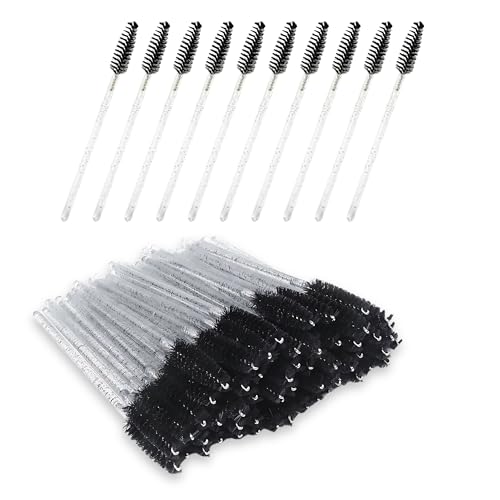 150pcs Augenbraue Premium Wimpern Mascara Zauberstäbe Wimpern Augenbrauen Kosmetik Make-up Werkzeuge (Crystal Pink) Perfekt für die Pflege unterwegs von BXVXWKJXKR