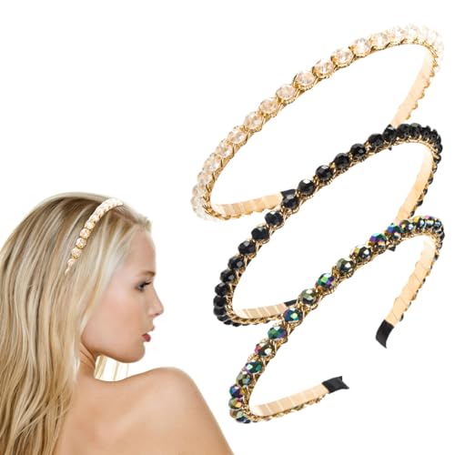 1806 Stirnband, Stoff-Haarbänder, Haarschmuck, elastische Stirnbänder, niedlich, Outdoor, Damen, modische Stirnbänder (Ya Pink, Grün, Violett), 3 Stück von BXVXWKJXKR