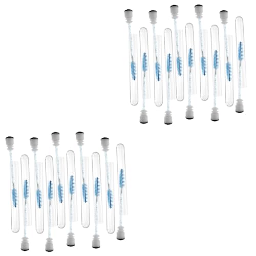 20 Stück Wimpernpinsel-Tube mit Glitzer-Wimpernverlängerungen, Make-up, Augenbrauen- und Wimpernkamm, Applikatoren für Mascara und Augen-Make-up 20 Stück Wimpernpinsel-Tube mit Glitzer-Wimpernverlängerungen, Make-up, Augenbrauen- und Wimpernkamm, Applikatoren für Mascara und Augen-Make-up von BXVXWKJXKR