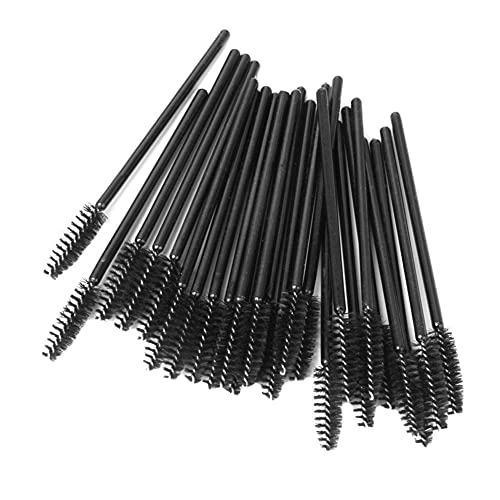 25 x schwarze Wimperntusche-Stäbe, Augenbrauenpinsel, Make-up-Pinsel-Werkzeug von BXVXWKJXKR