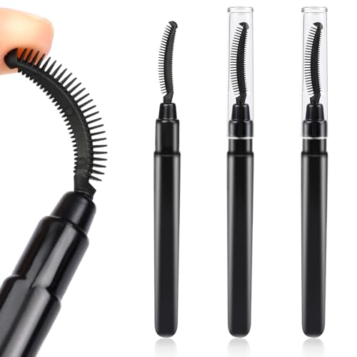 3 Stück Silikon-Lash-Pinsel mit Kappe, Augenbrauen-Definierer, Wimpernpflege, Lift-Werkzeug, Mascara, Augen-Make-up-Werkzeug für Damen und Herren von BXVXWKJXKR