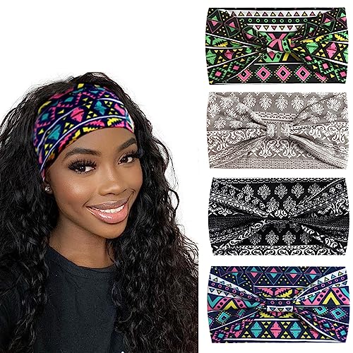 6 Stück Stirnbänder für Damenhaar, britisches Kopftuch, breit, weich, Damen-Stirnband, modische Bandanas, Knoten, Haarbänder für Erwachsene, elastisch, Sport, Laufen, Yoga, Kopfwickel (P6WColorBlue) 6 Stück Stirnbänder für Damenhaar, britisches Kopftuch, breit, weich, Damen-Stirnband, modische Bandanas, Knoten, Haarbänder für Erwachsene, elastisch, Sport, Laufen, Yoga, Kopfwickel (P6WColorBlue) von BXVXWKJXKR