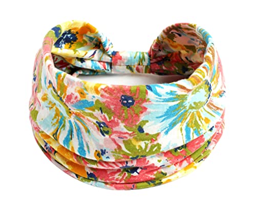 Elastische böhmische Bandana-Stirnband aus Baumwolle, elastisch, breit, Workout-Stirnband für Damen, Sport, Yoga, Haarbänder, Haarschmuck für Frauen - 12 von BXVXWKJXKR