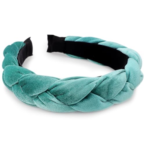 Geflochtenes Samt-Stirnband für Damen, Haarreifen, elastische Haarbänder, modische Stirnbänder für Damen von BXVXWKJXKR