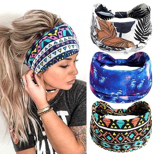 Haarschmuck für Mädchen, 3 Stück, Vintage-Stil, Blumen-Haarbänder, bedrucktes Kopftuch, elastisches Stirnband, Bandana, Haarbänder, 12907 Haarschmuck für Mädchen, 3 Stück, Vintage-Stil, Blumen-Haarbänder, bedrucktes Kopftuch, elastisches Stirnband, Bandana, Haarbänder, 12907 von BXVXWKJXKR