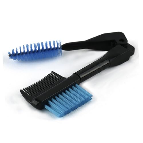 Professionelles Make-up-Pinsel-Set, 4-in-1, Augenbrauenpinsel, Mascara-Pinsel, Wimpernbürste, doppelseitig, Beauty-Werkzeuge, Holzgriff, zufällige Farbauswahl von BXVXWKJXKR