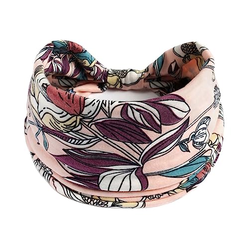 Stirnbänder für Mädchen, modischer Blumendruck, weiche Haarbänder für Damen, elastisch, rosa, für Erwachsene, Frauen, Übung, Yoga, Haarschmuck – 07 von BXVXWKJXKR