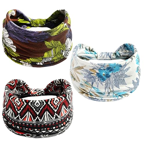 Stirnbänder für Mädchen, modischer Blumendruck, weiche Haarbänder für Damen, elastisch, rosa, für Erwachsene, Frauen, Übung, Yoga, Haarschmuck – 07 von BXVXWKJXKR