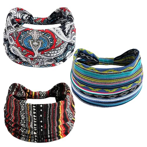 Stirnbänder für Mädchen, modischer Blumendruck, weiche Haarbänder für Damen, elastisch, rosa, für Erwachsene, Frauen, Übung, Yoga, Haarschmuck – 07 von BXVXWKJXKR