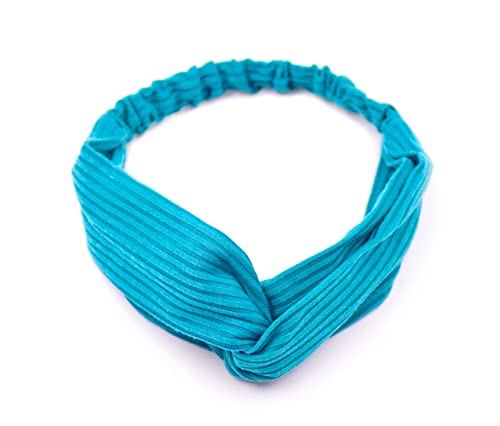 Stirnband 5 Stück Stirnbänder für Frauen Stoff Haarband Elastische Kopfwickel Breite Haarbänder Niedlicher Knoten Stirnband Outdoor Haarschmuck für Mädchen - 13418 von BXVXWKJXKR