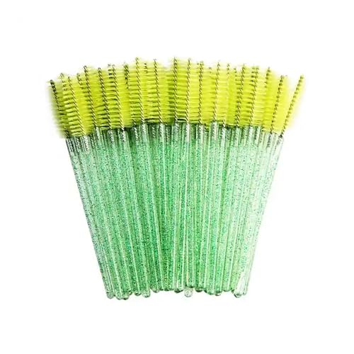 Wimpernpinsel, 50 Stück, für Wimpern und Augenbrauen, Mascara-Zauberstäbe und Glitzer-Grün Wimpernpinsel, 50 Stück, für Wimpern und Augenbrauen, Mascara-Zauberstäbe und Glitzer-Grün von BXVXWKJXKR