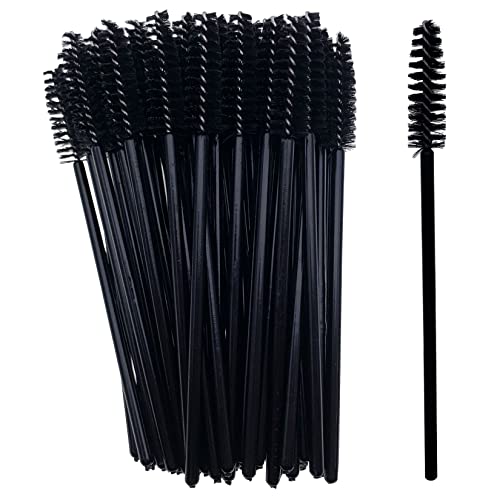 Wimpernpinsel für Make-up, Mascara-Stäbe, tragbarer Augenbrauenpinsel, perfekt für Zuhause, Reisen und Ausflüge, Schwarz, 50 Stück Wimpernpinsel für Make-up, Mascara-Stäbe, tragbarer Augenbrauenpinsel, perfekt für Zuhause, Reisen und Ausflüge, Schwarz, 50 Stück von BXVXWKJXKR