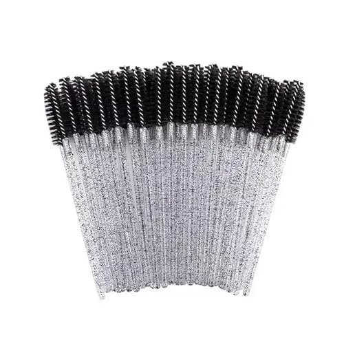 Wimperntusche für Wimpern, 100 Stück Wimpernbürsten, Wimpernbürste, Augenbrauenpinsel, Make-up-Pinsel (Gelb) von BXVXWKJXKR