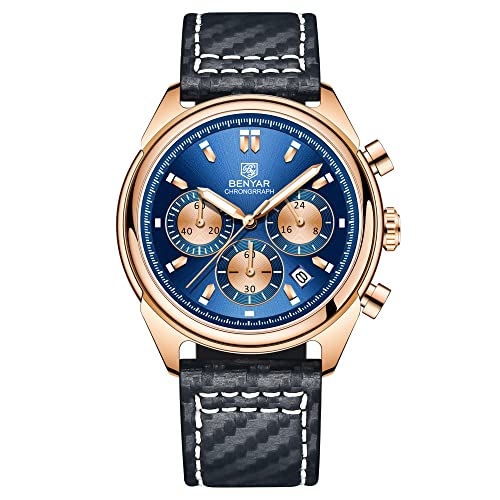 BY BENYAR Uhren Herren Militär Chronographen Datum Sport Modisch Analoges Quarzwerk Wasserdicht Armbanduhr Design Business Männer Uhren von BY BENYAR
