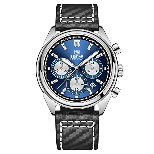 BY BENYAR Uhren Herren Militär Chronographen Datum Sport Modisch Analoges Quarzwerk Wasserdicht Armbanduhr Design Business Männer Uhren von BY BENYAR