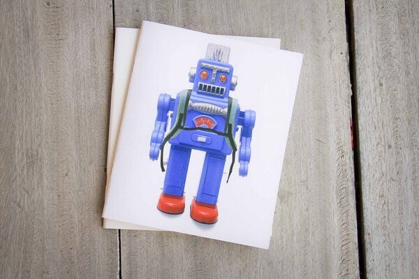 BY COPALA 2er Notizbuch mit vintage Roboter-Motiv von BY COPALA