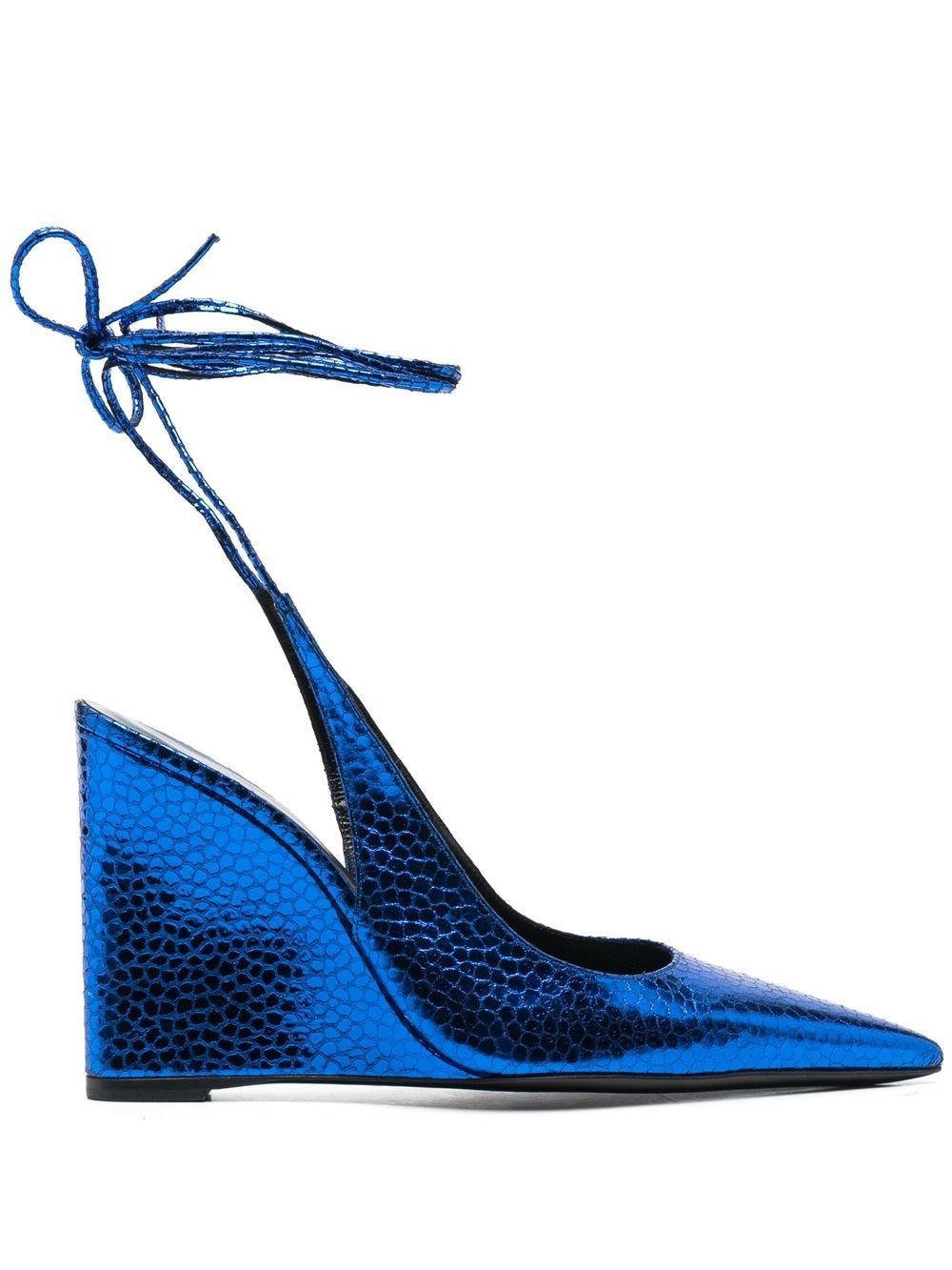 BY FAR Pumps mit Wedge-Absatz 110mm - Blau von BY FAR