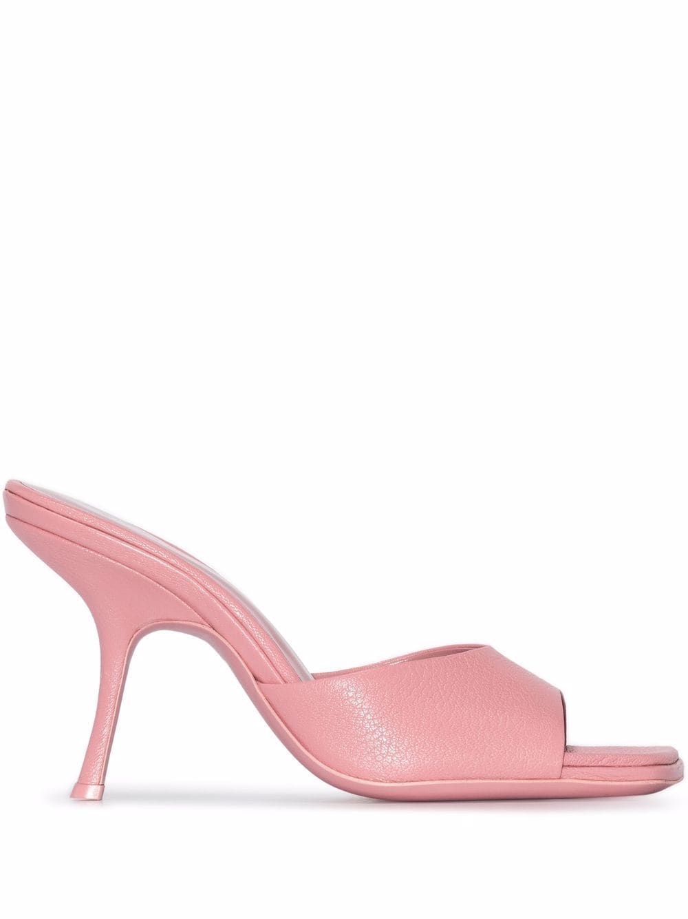 BY FAR Mora Mules 90mm - Rosa von BY FAR