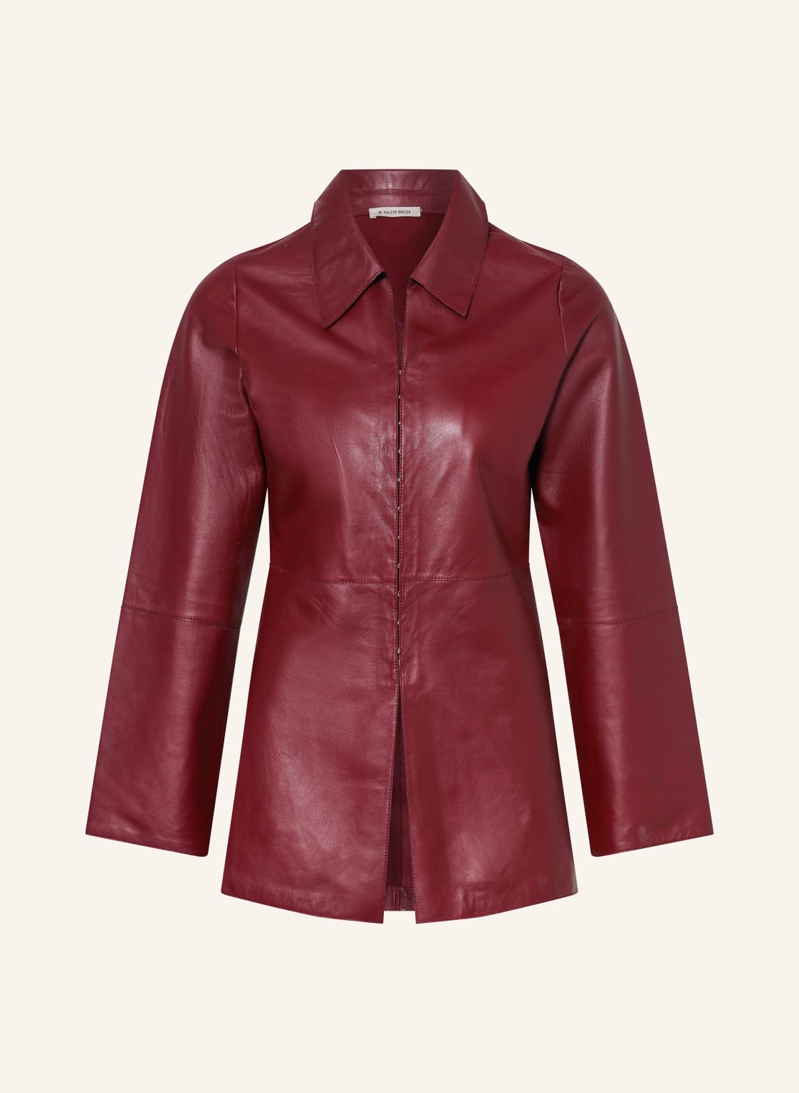 By Malene Birger Hemdbluse Alleys Aus Leder rot von BY MALENE BIRGER