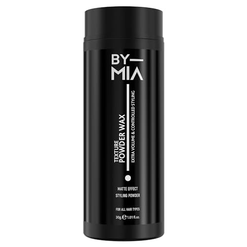 BY MIA Haarvolumenpuder 30 g (x1,5 GRÖßER) | Ultra Halt | Natürlicher Matter Look | Haarstyling-Puder für Männer | Haartexturpuder-Wachs | Texturierendes, Volumengebendes Haarpuder für Männer von BY MIA