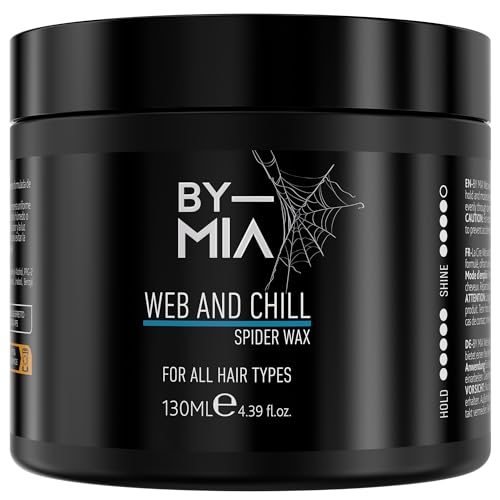 BY MIA Web And Chill Spinnenwachs 130 ml | Flexibler Halt | Mäßiger Glanz | Kanten-Steuerung | Haarwachs für Männer & Frauen von BY MIA