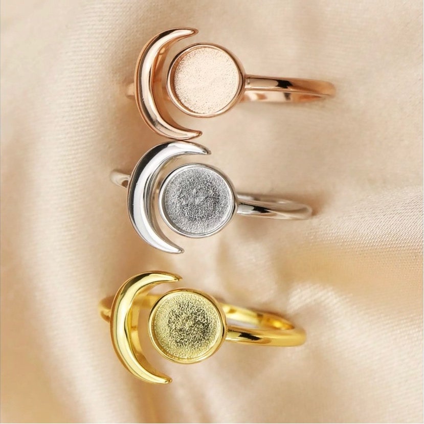 Diy Muttermilch Schmuck Ring Kit 925 Silber Einstellbare Fassung von BYBOJEWELRY